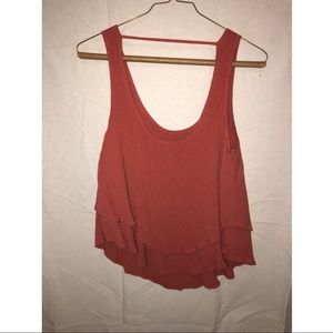 Like new small strap orange top
